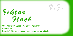 viktor floch business card